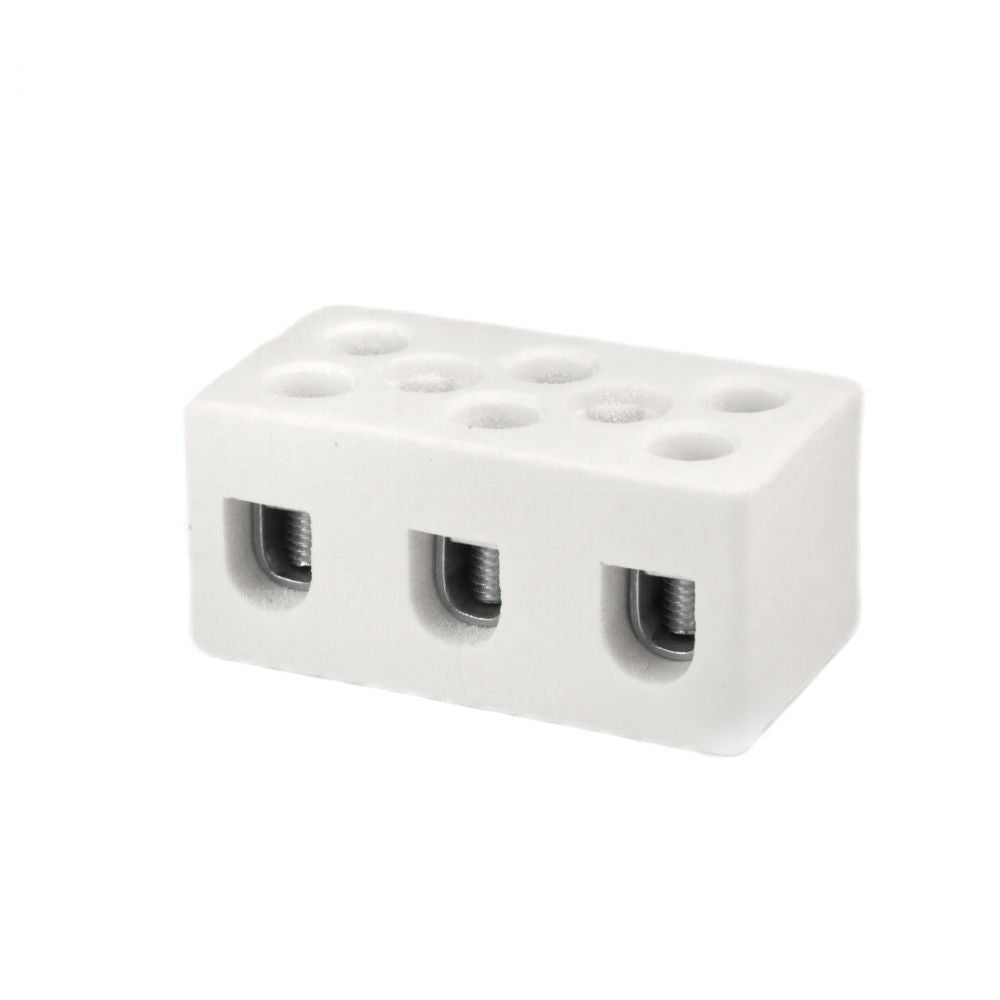 ONKA 6-10mm2 / 3-reel Steatite / Ceramic / Porcelain connector - PORCELAIN TERMINAL BLOCK, 1070007
