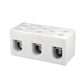 ONKA 25mm2 / 3-coil Steatite / Ceramic / Porcelain connector - PORCELAIN TERMINAL BLOCK, 1070013