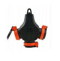 Hub gumi T-típusú Schuko elosztó 3 aljzattal 3WHS-F