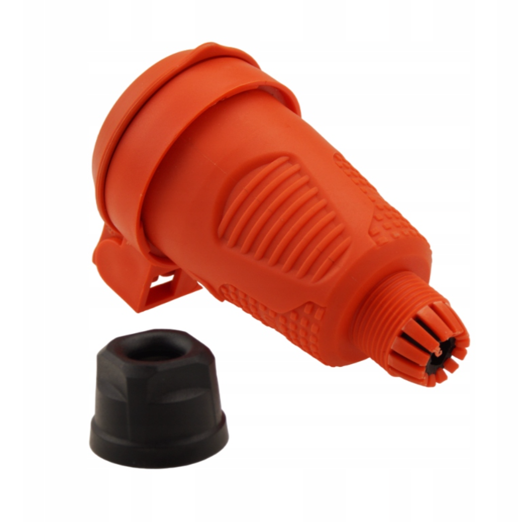Narancssárga, hermetikus gumi aljzat IP54, patenttal 16A 250V francia típus (Pin) RDP-O-E Bylion