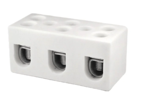 ONKA 10-16mm2 / 3-tekercses Steatit / Kerámia / Porcelán csatlakozó - PORCELAIN TERMINAL BLOCK, 1070012