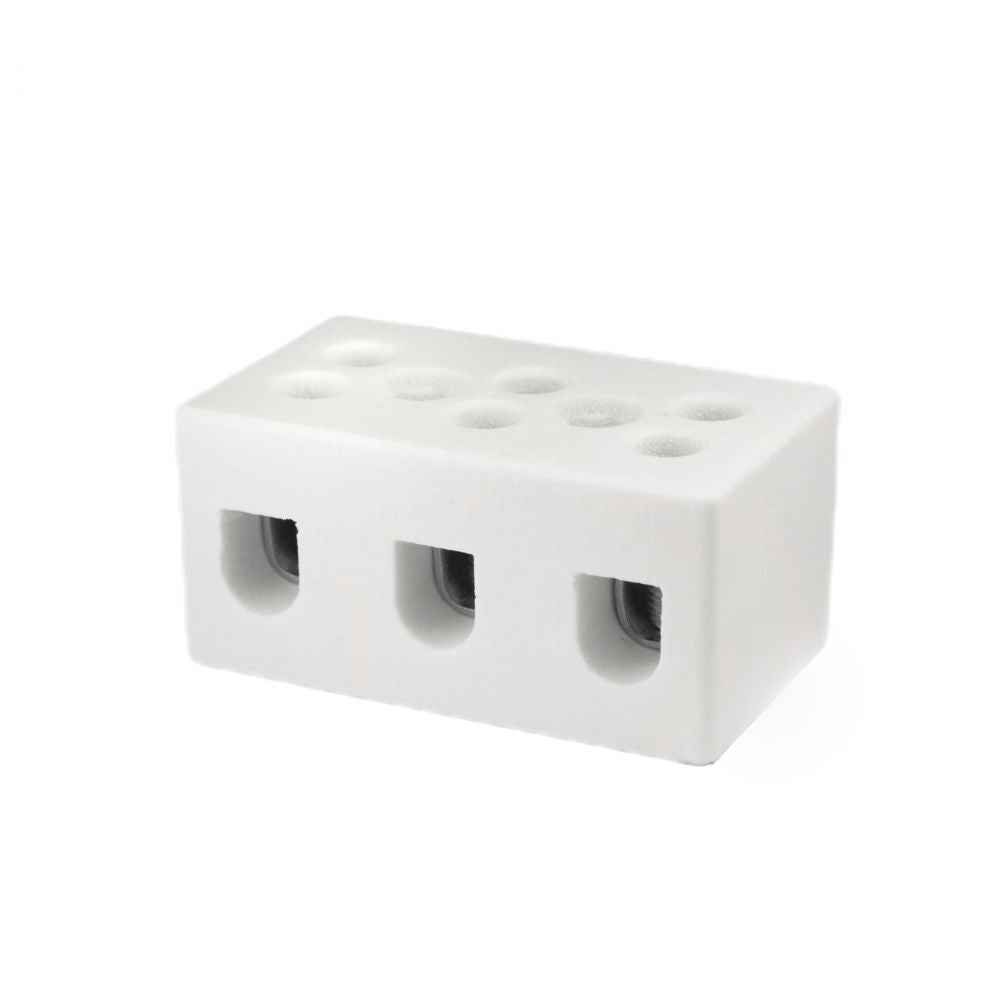 ONKA 2,5-4mm2 / 3 sínes Steatit / Kerámia / Porcelán csatlakozó - PORCELAIN TERMINAL BLOCK, 1070003