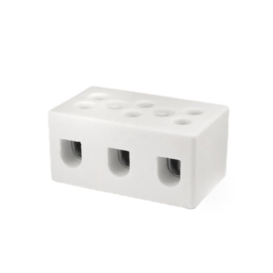 ONKA 2,5-4mm2 / 3 sínes Steatit / Kerámia / Porcelán csatlakozó - PORCELAIN TERMINAL BLOCK, 1070003