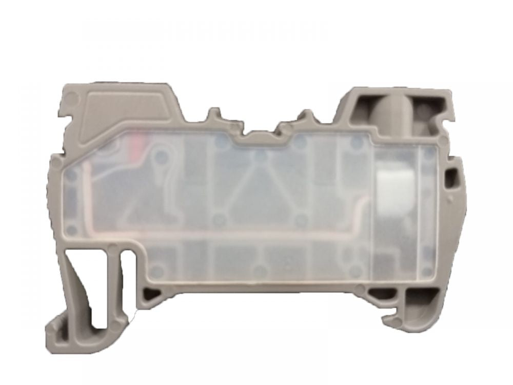 ONKA 2,5 mm2 hibrid csavaros / rugós sínes csatlakozóblokk csatlakozóblokk DIN sínes csatlakozóblokk 2-vezetékes szürke, 1040002