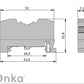 ONKA 4mm2 PE spring terminal connector DIN rail connector 2-wire gray, 1020299