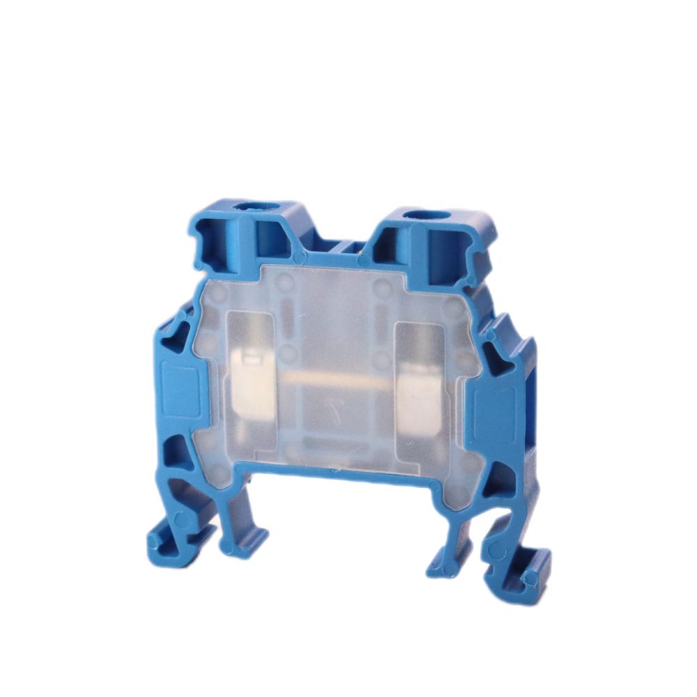 ONKA 4mm2 screw connector DIN rail connector 2-wire blue, 1010025