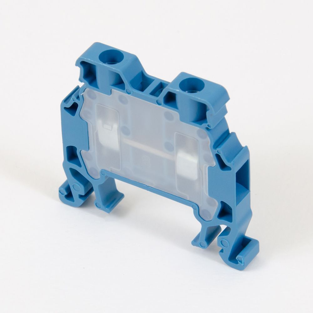 ONKA 2.5 mm2 screw terminal connector DIN rail connector 2-wire blue, 1010015