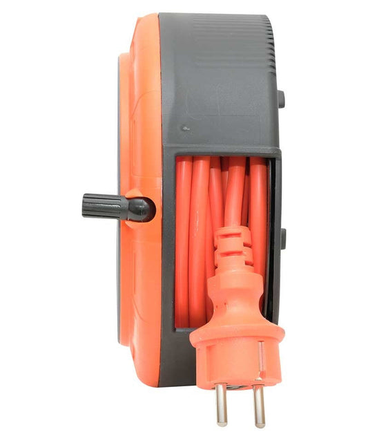 Kompakt hosszabbító kábel, 4 aljzattal IP20 +USB + hőbiztosíték + gyermekbiztosíték, 5m kábel 3x1mm2, francia típusú (pin), PHE-05310-E-USB