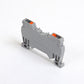 ONKA 1.5 mm2 spring rail connector DIN rail connector 2-wire gray, 1020002