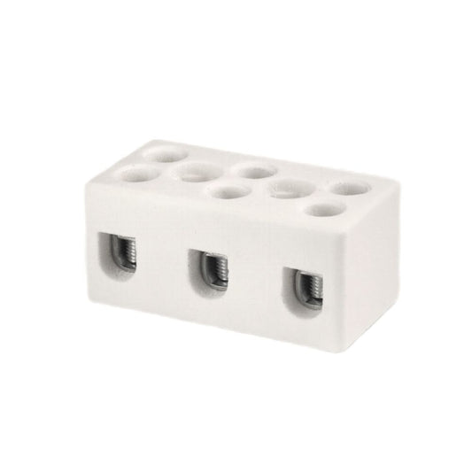 ONKA 4-6mm2 / 3-tekercses Steatit / Kerámia / Porcelán csatlakozó - PORCELAIN TERMINAL BLOCK, 1070005