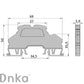 ONKA 2.5 mm2, 2-level spring rail connector DIN rail terminal block 4-wire, gray, 1020379