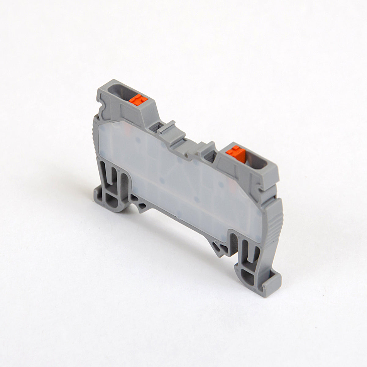ONKA 1.5 mm2 spring rail connector DIN rail connector 2-wire gray, 1020002
