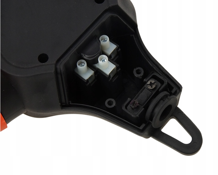 Hub rubber T-type Schuko distributor with 3 sockets 3WHS-F